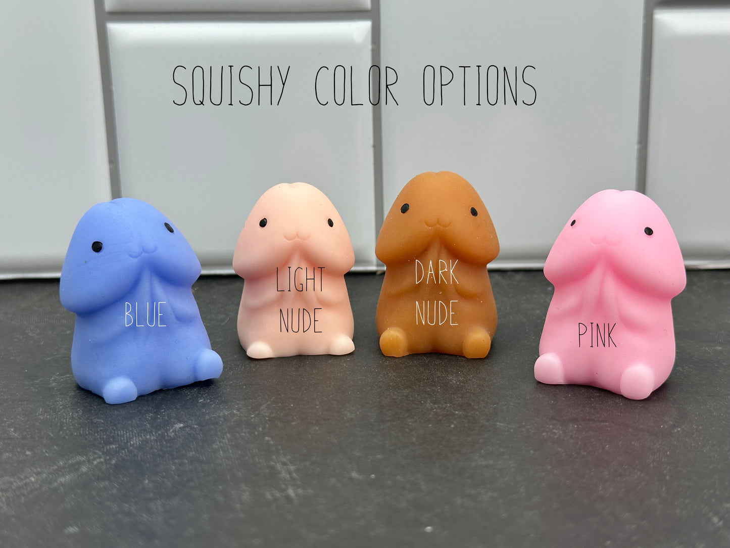 Adorable Squishy Penis Stress Toy - Squishy with Hat - Bachelorette Party Favor - Bachelor Party Favor - Mochi Toy