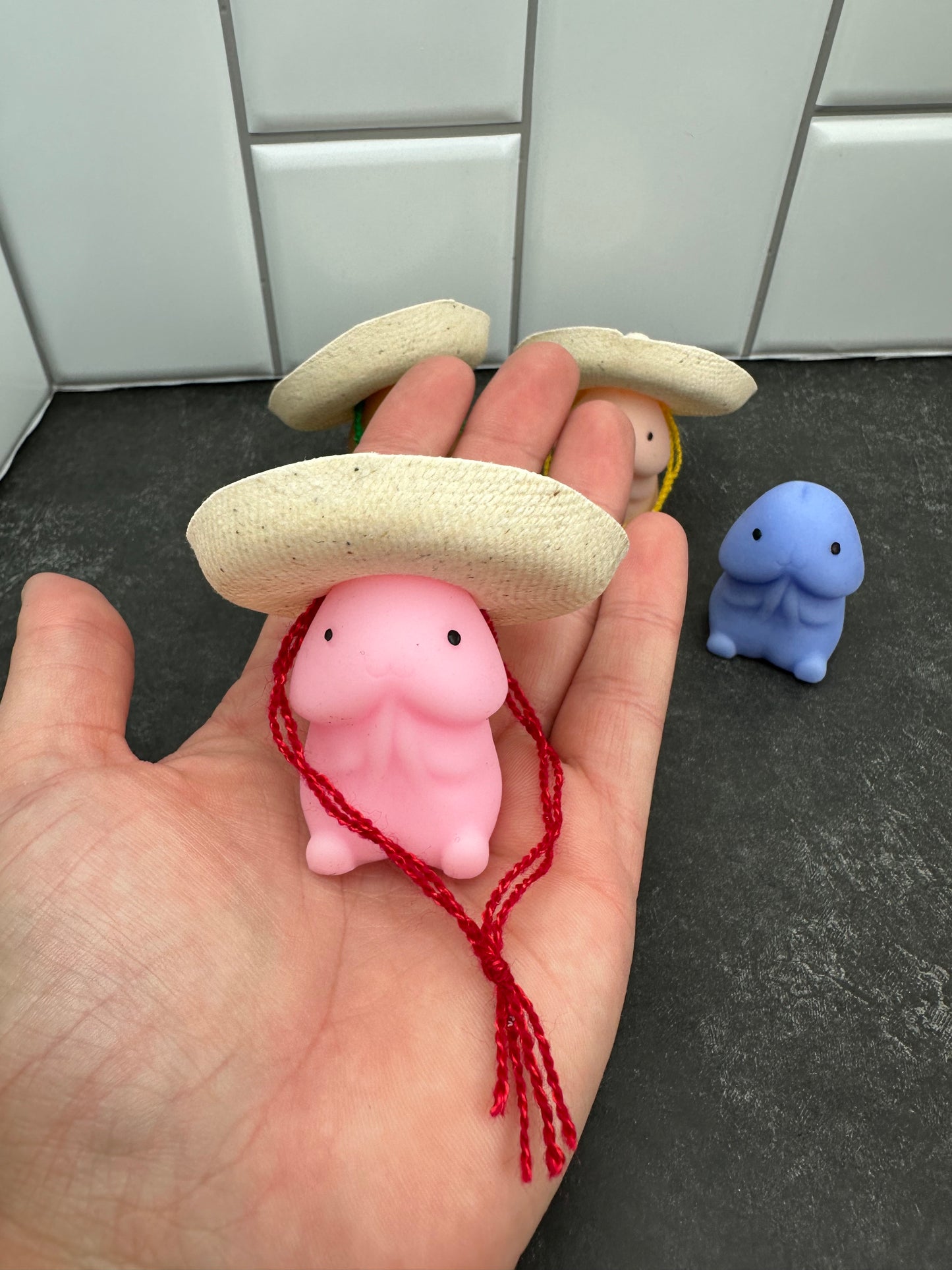 Adorable Squishy Penis Stress Toy - Squishy with Hat - Bachelorette Party Favor - Bachelor Party Favor - Mochi Toy