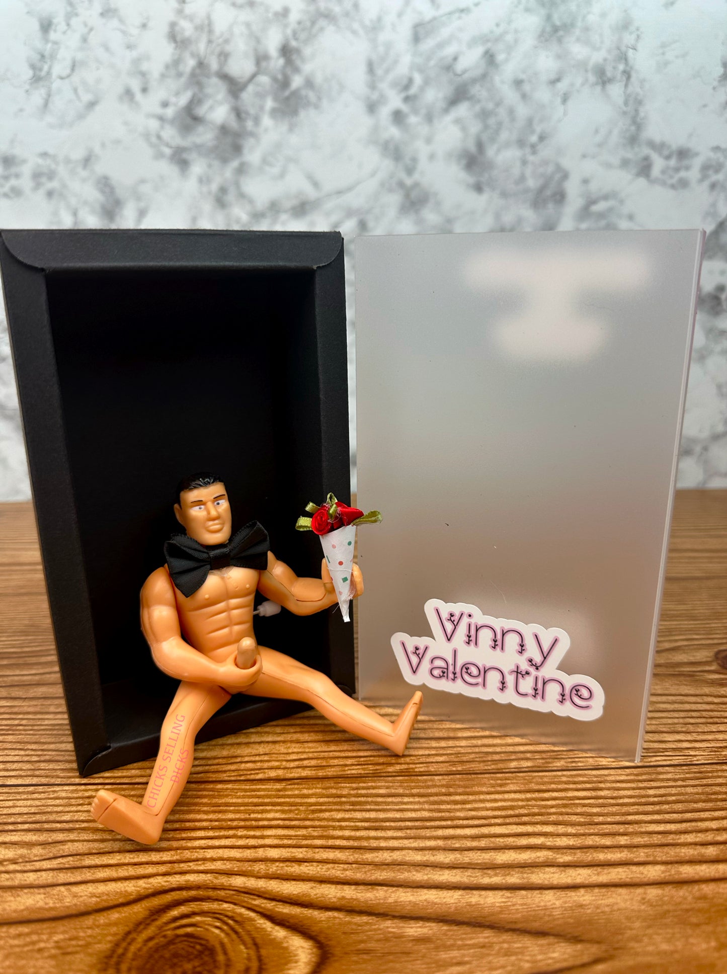 Vinny Valentine - Funny Novelty Toy - Gag Gift - Perfect Gift for Humor - Bachelor Party Favor - Bachelorette Party Favor