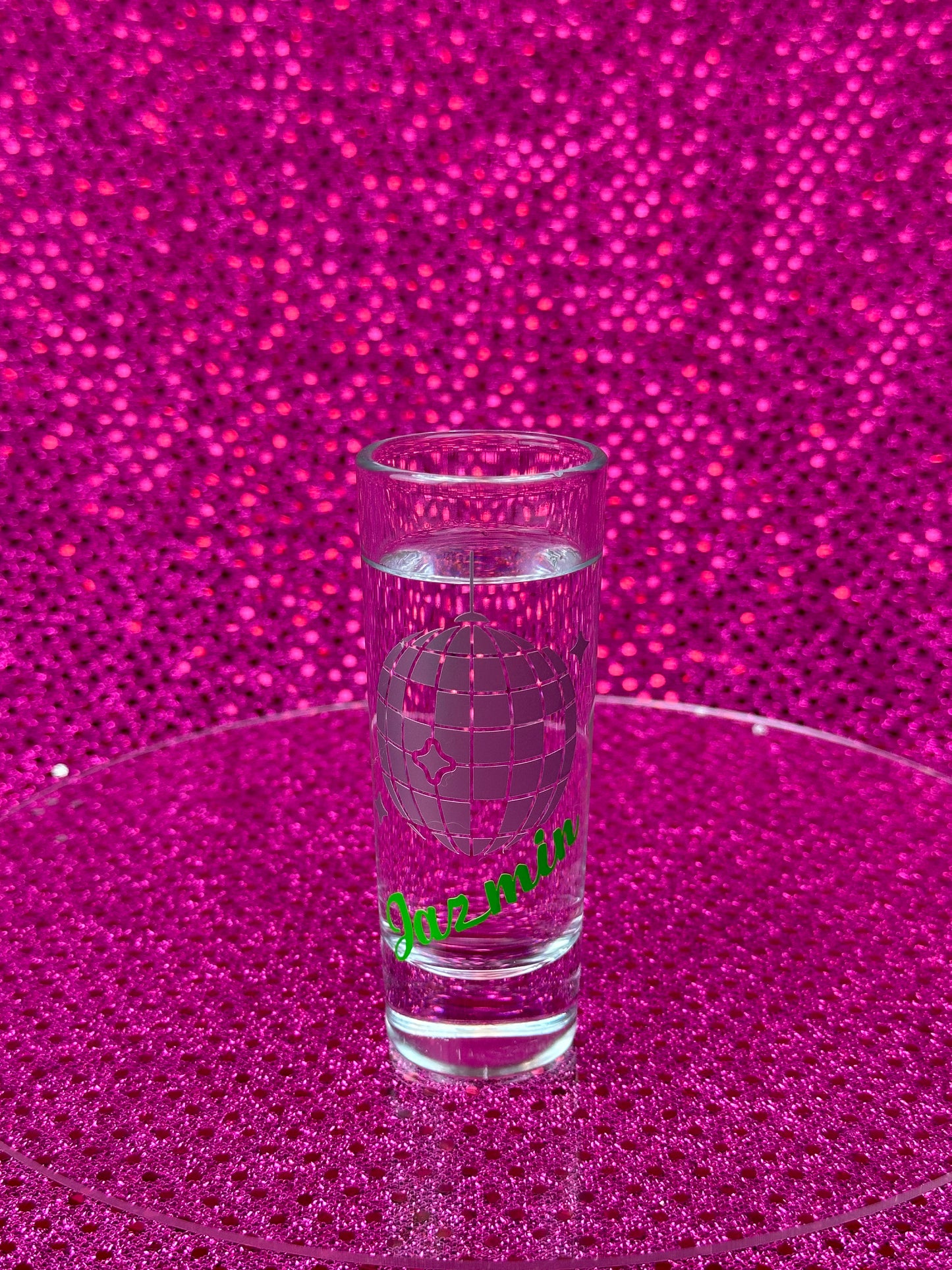 Personalized Disco Bachelorette Shot Glass