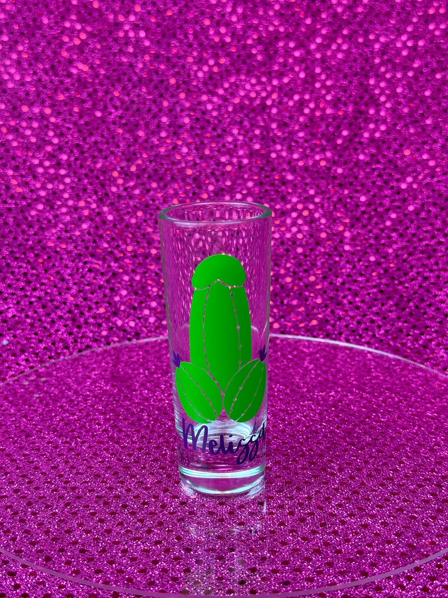 Personalized Cactus Bachelorette Shot Glass