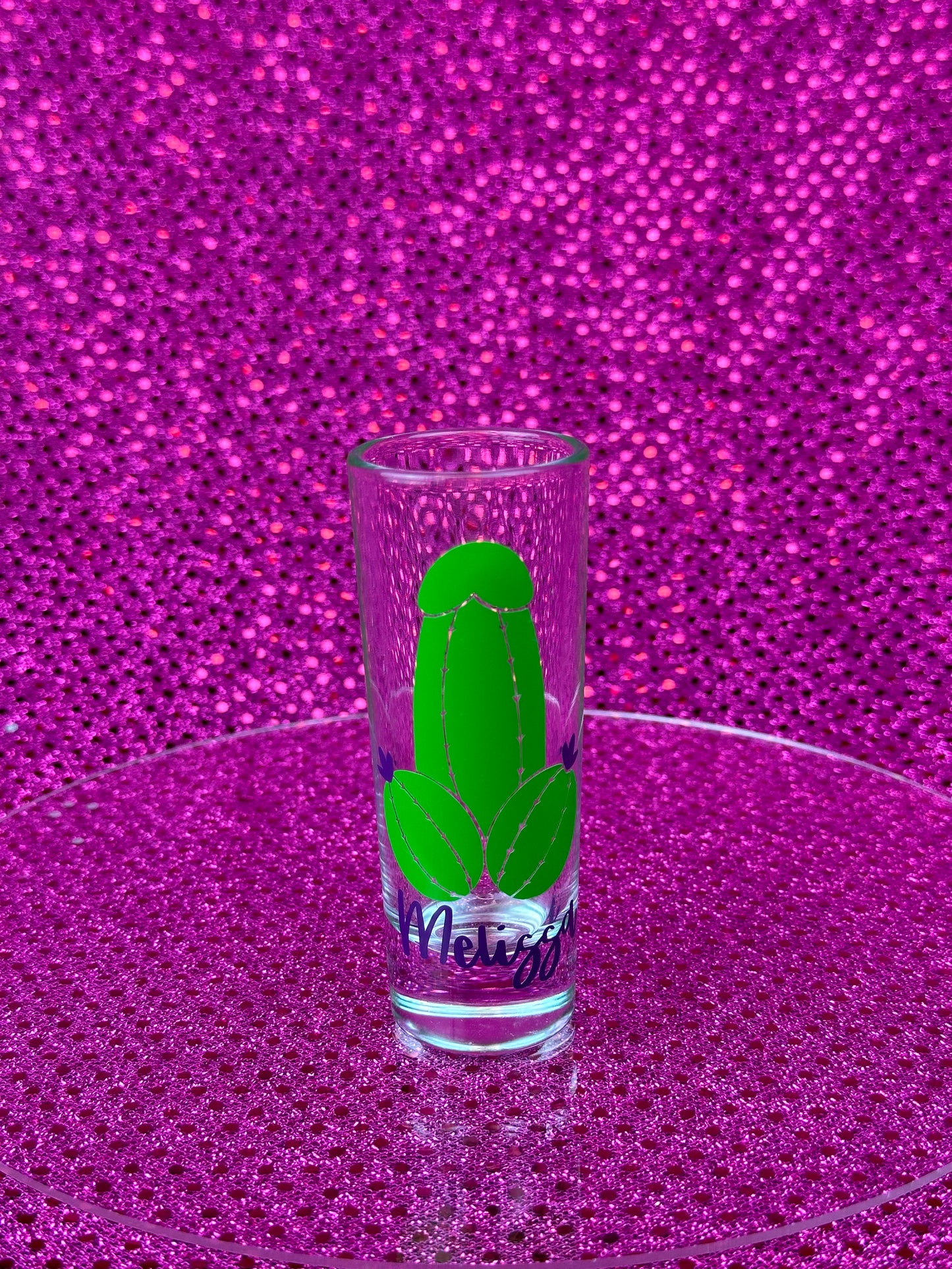 Personalized Cactus Bachelorette Shot Glass