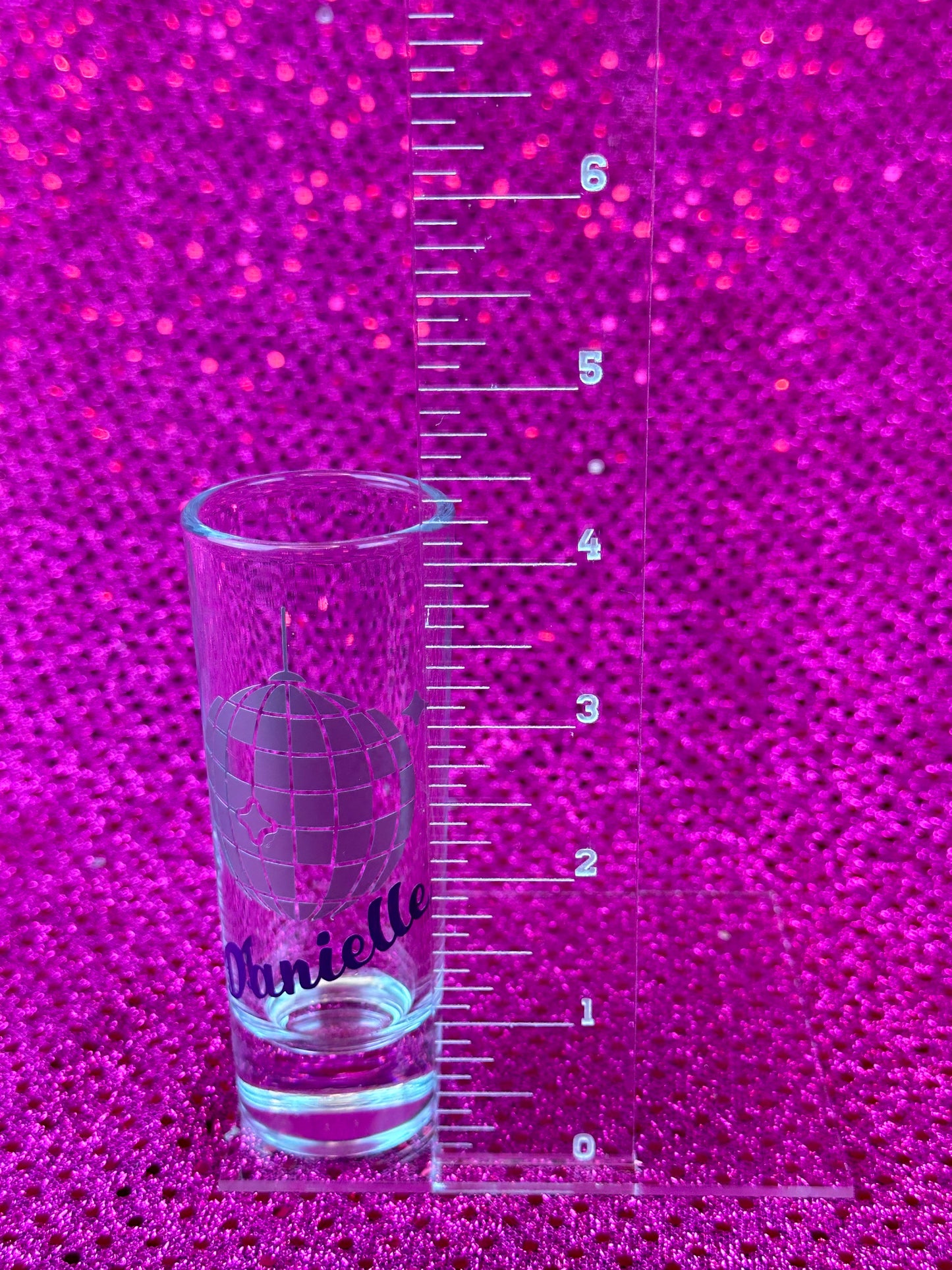 Personalized Disco Bachelorette Shot Glass