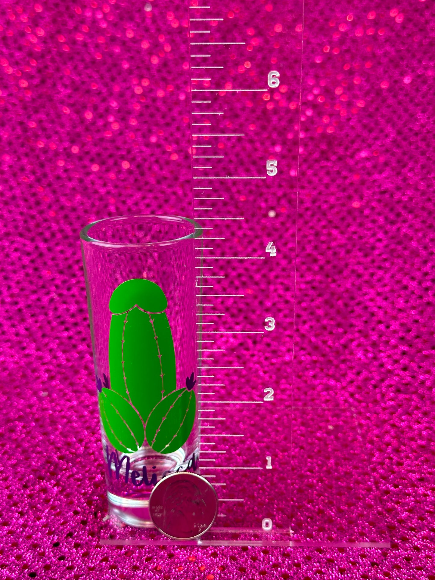 Personalized Cactus Bachelorette Shot Glass